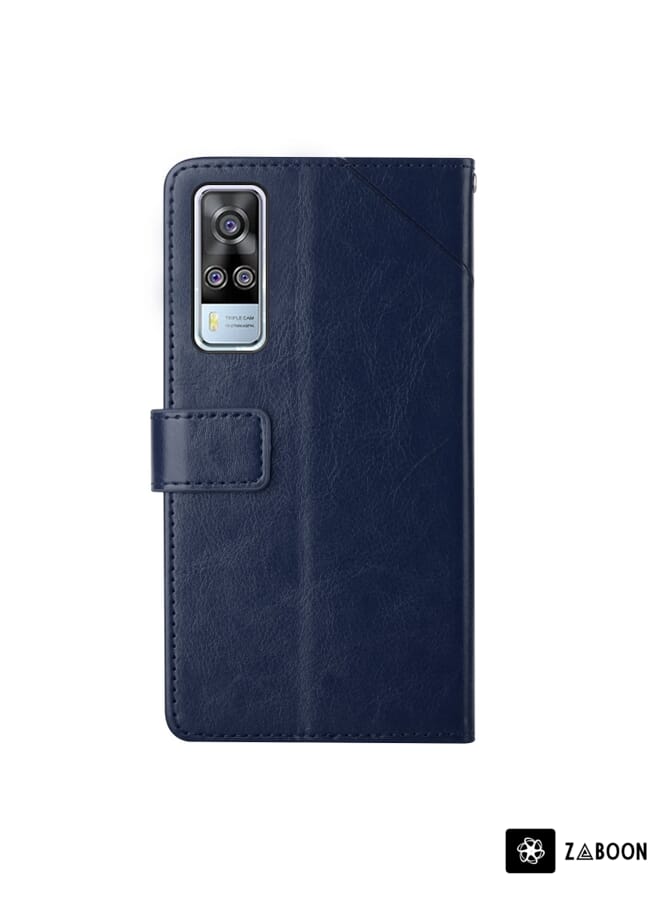 Zaboon Protective Case Cover For vivo Y51 2020 Y Stitching Horizontal Flip Leather - Image 2