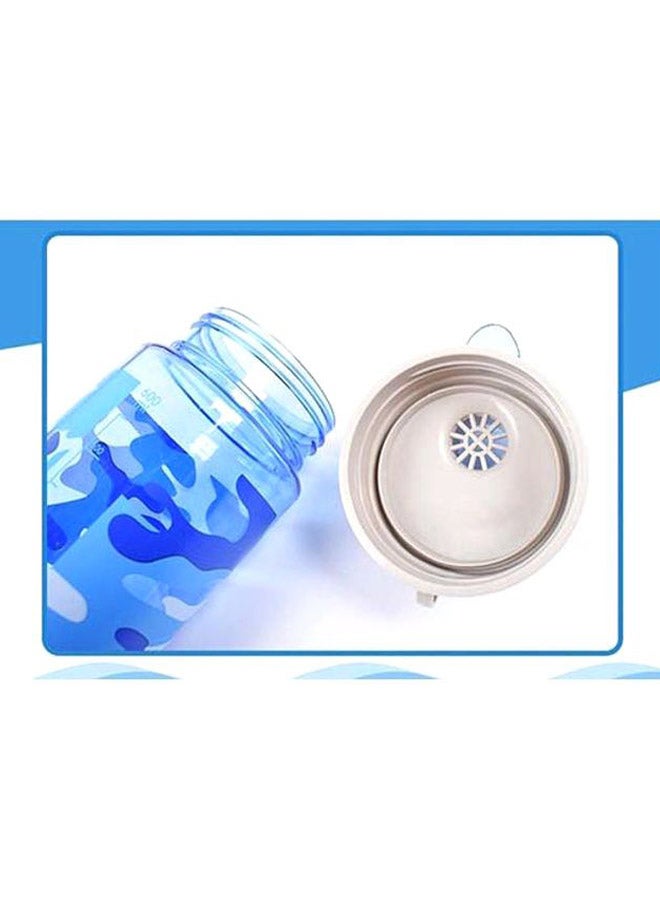 إسكدنيا زجاجة مياه مبتكرة أزرق/رمادي/أبيض 21.5x7.1سم - Image 2