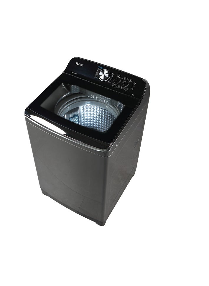 GENERAL SUPREME General Supreme Washing Machine Automatic Top Load 8 KG, 10 Programs, Dark Silver,GS80B25K  - Image 3