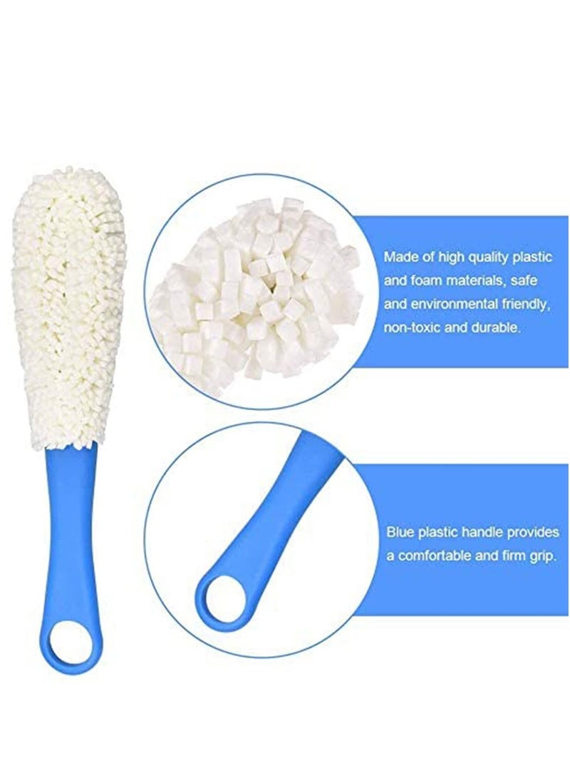 Excefore Bottle Cleaning Brush, Wine Decanter Cleaning Brush Glass Cleaning Brushes Set Flexible Bottle Scourer Bendable Bottle Brush Cleaner  - Image 2
