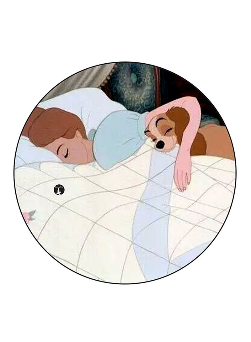 RKN Disney Printed Mouse Pad  Round  Multicolour