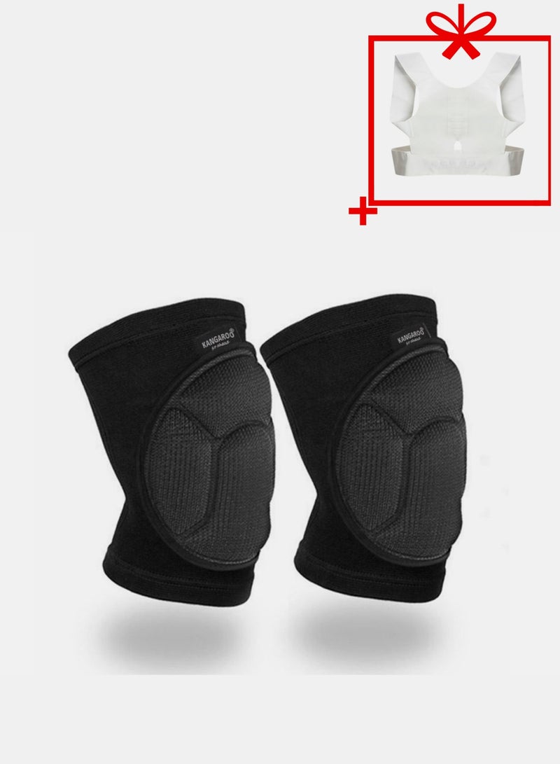 كانجرو حامي الركبة المدعمة مع هدية حزام ظهر