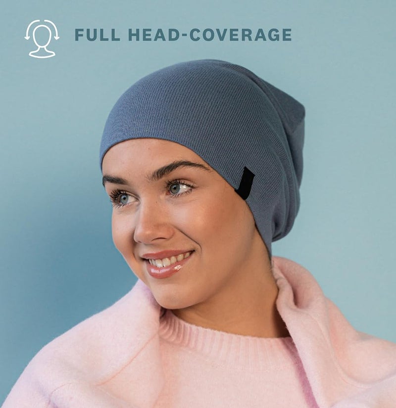 Revony Chemo Beanie Cap - Soft and Skin Friendly - 100% Cotton White - Image 5