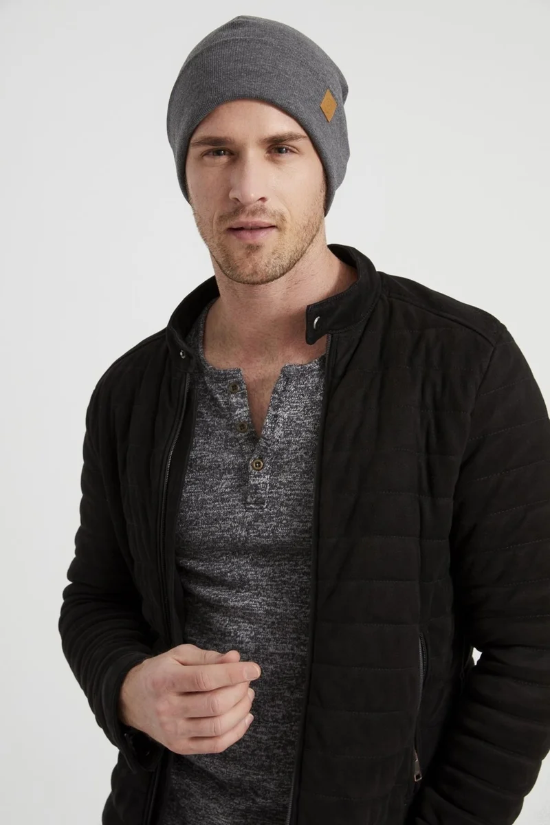 Butikgiz Men's Young Elite Smoked Hat Beret Sports Comfortable Cotton Handmade Difference