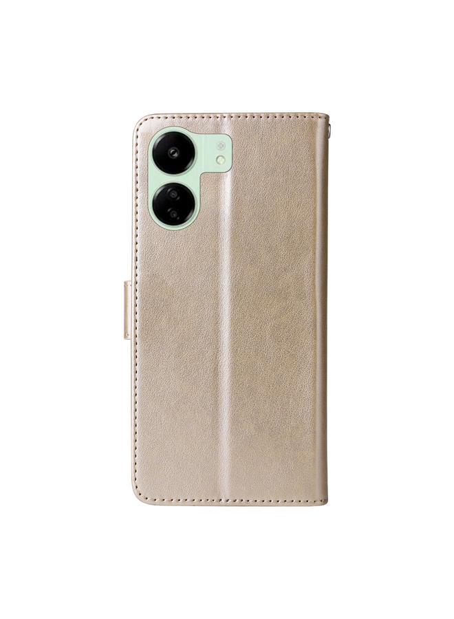 S-TOP Case For Redmi 13C 5G / 4G / 13R Embossed Butterfly Flowers Leather Phone Case - Image 3