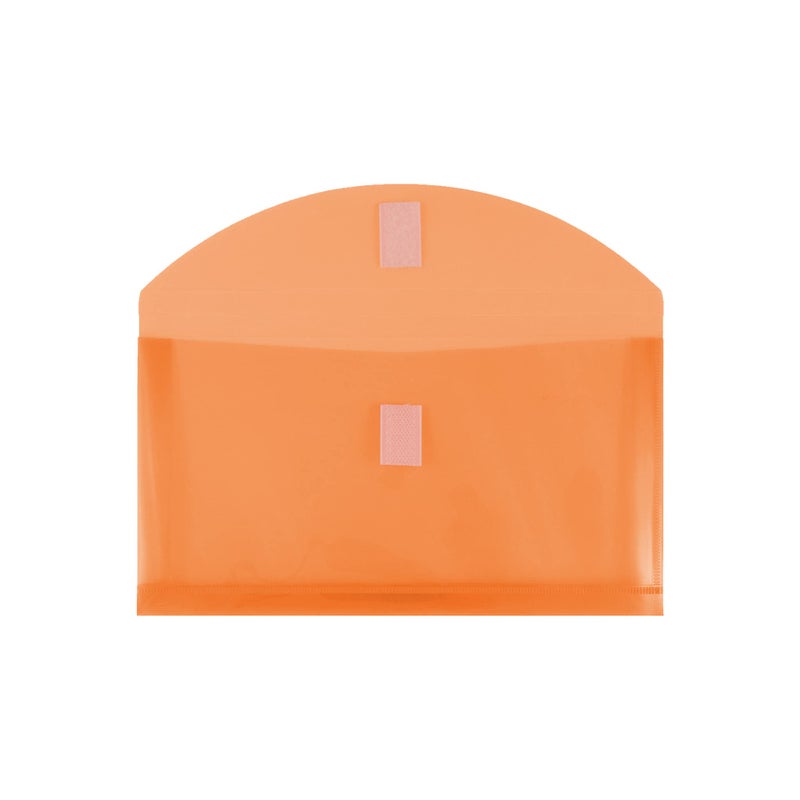 JAM PAPER Plastic Expansion Envelopes with Hook & Loop Closure - #10 Booklet Wallet - 5 1/4 x 10 with 1 Inch Expansion - Assorted Colors - 6/Pack - Image 4