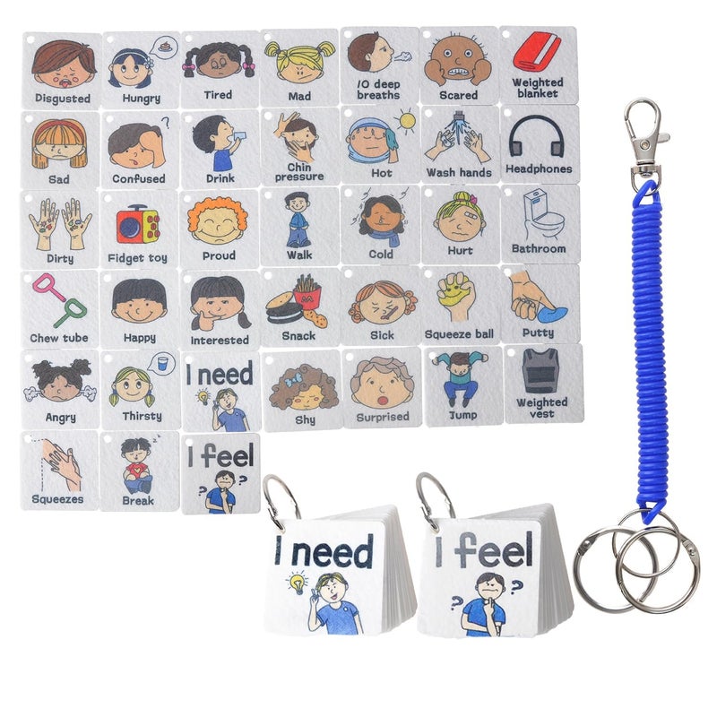 CHEFAN Feelings Chart CardAutism Visual Behavior ManagementPreschool Teacher SuppliesDaycare EssentialsSocial Emotional Learning ActivitiesCalm Down Corner Classroom Supplies - Image 2