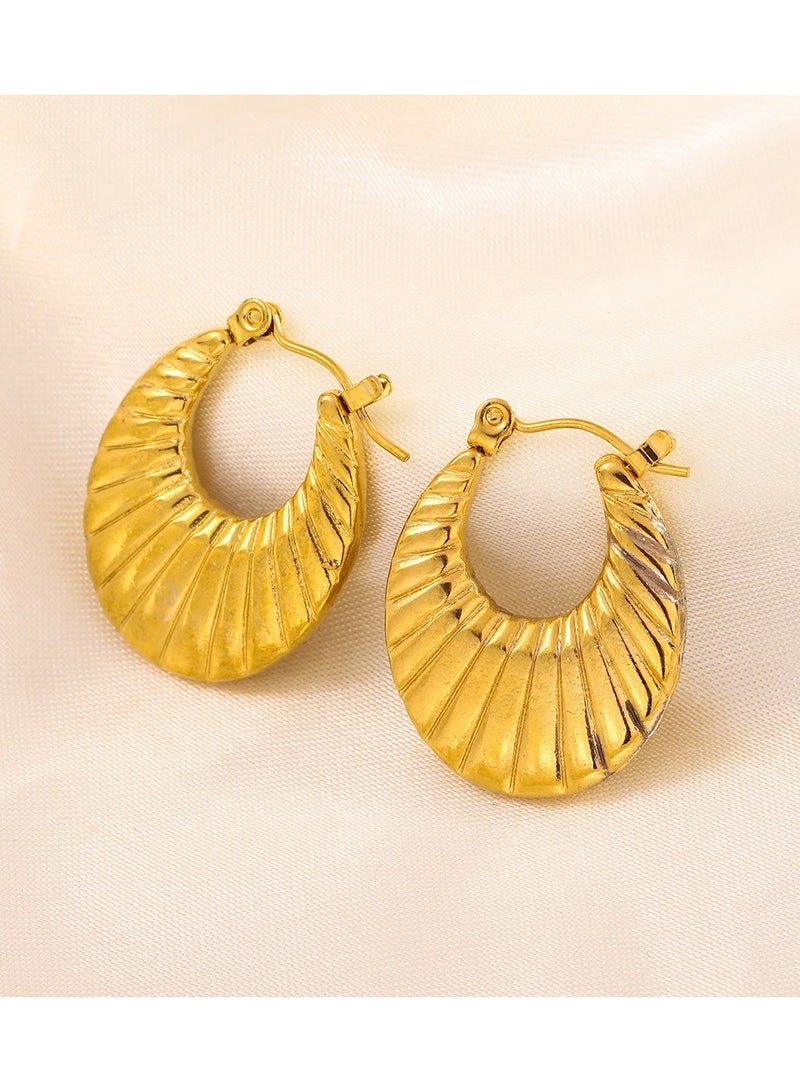 Stainless Steel Golden Earring