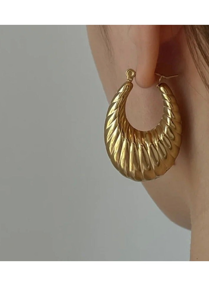 Stainless Steel Golden Earring