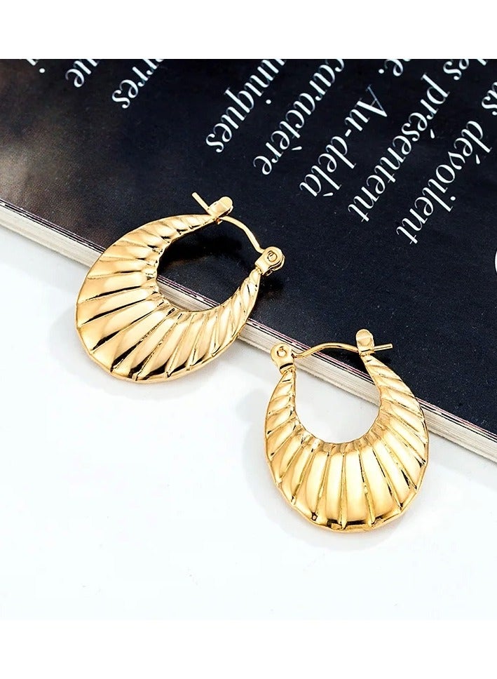 Stainless Steel Golden Earring