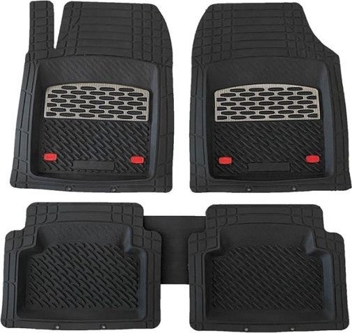 Suzuki Vitara 5 Door Compatible Universal Deep Pool Floor Mat Chrome Carbon