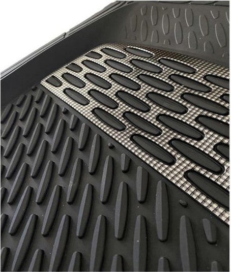 Suzuki Vitara 5 Door Compatible Universal Deep Pool Floor Mat Chrome Carbon