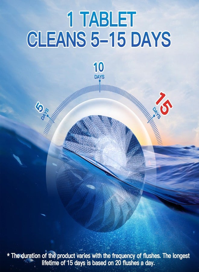 Vacplus Automatic Toilet Bowl Cleaner Tablets, Bathroom Toilet Tank Cleaner (12 PACK), VA-T165 - Image 4