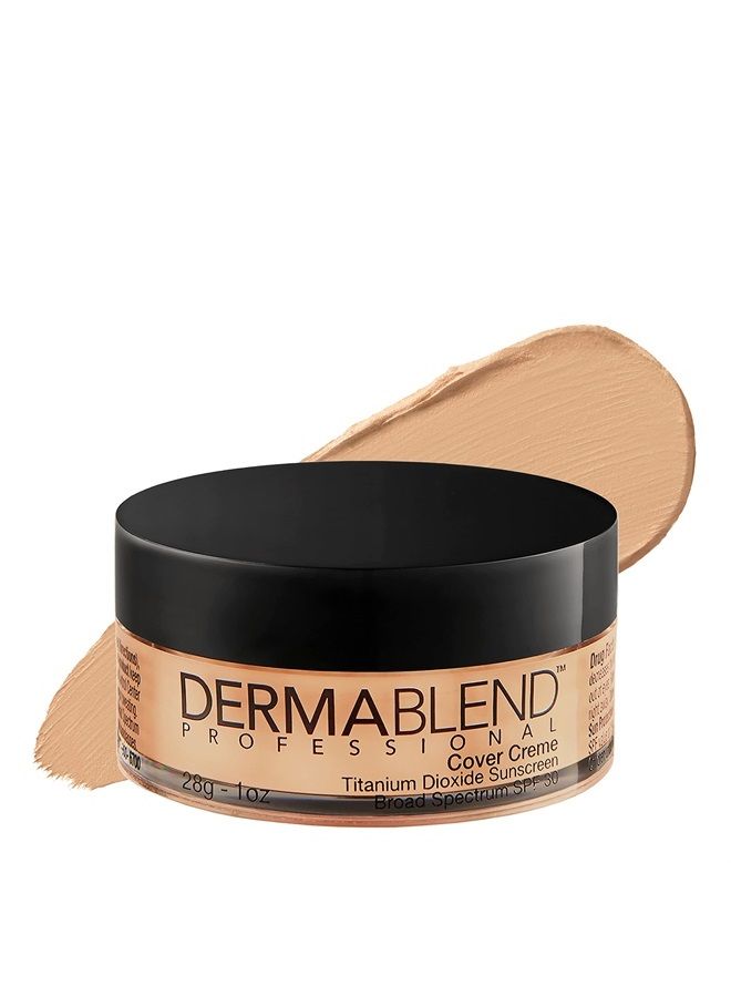 Cover Creme High Coverage Foundation with SPF 30, 25N Natural Beige, 1 Oz.