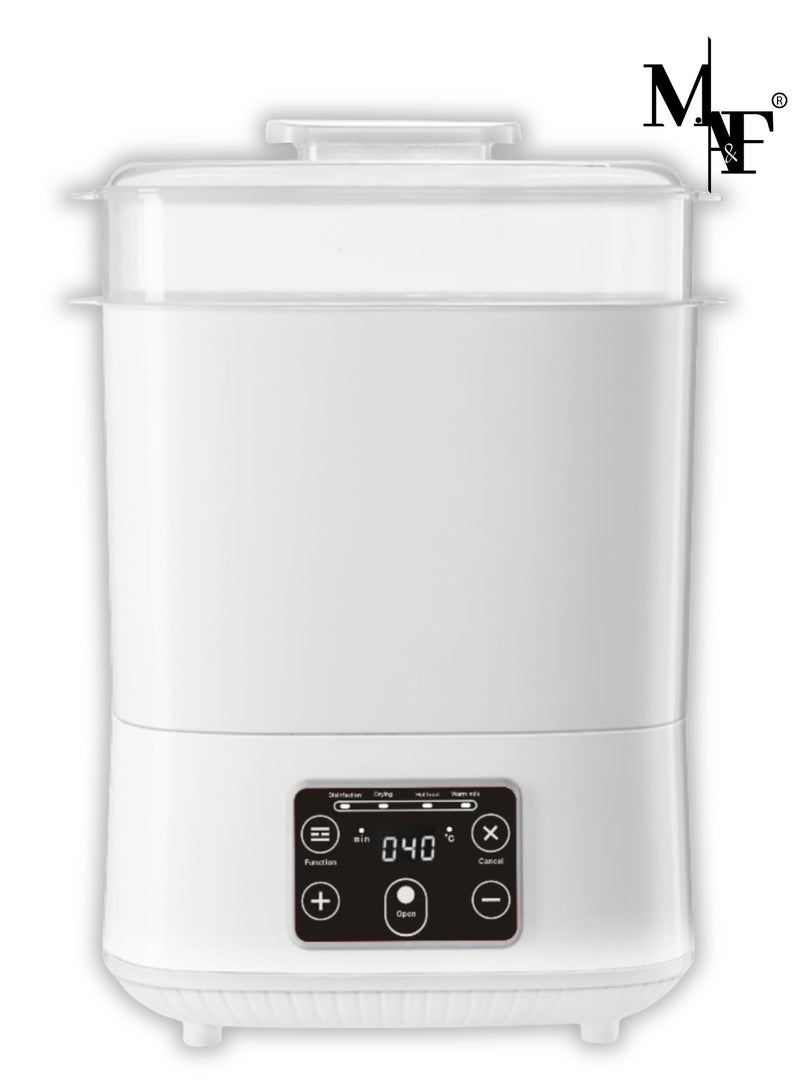 M.A&F's Baby Bottle Sterilizer and Dryer, 5-in-1 Large Capacity Bottle Sanitizer and Dryer, 2 Layers Compact Baby Bottle Electric Steam Sterilizer and Dryer for Baby Bottles, Pacifiers, Pump Parts - Image 1