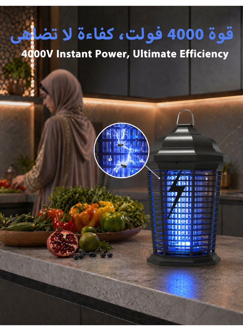 OTTAL Electric Mosquito Killer, 4200V Powerful Bug Zapper & Insect Killer with 20W 365nm UV Light, Fly Killer Trap for Indoor & Outdoor Use, Home, Patio, Yard & Camping - Image 3