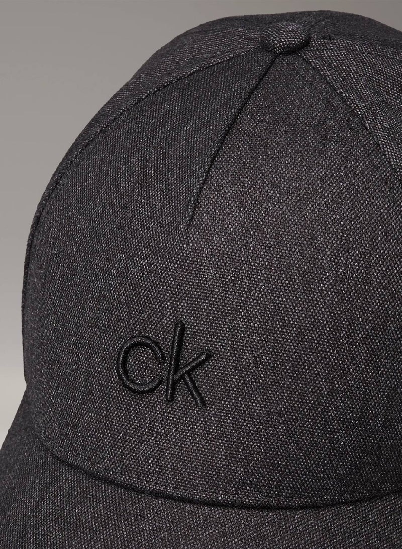CALVIN KLEIN Linen Blend Cap - Image 4