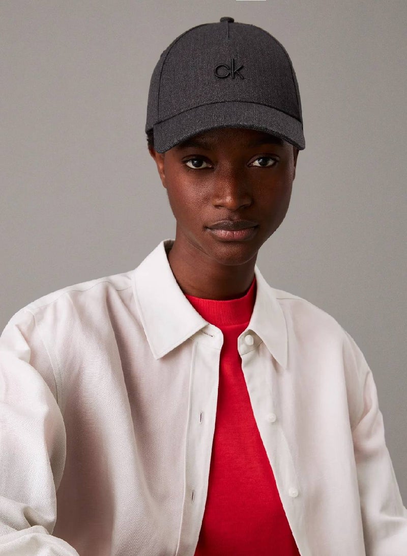 CALVIN KLEIN Linen Blend Cap - Image 5