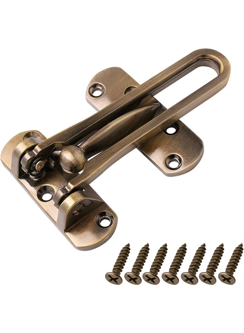 HOMESTAR Door Reinforcement Lock Latch Swing Bar Lock for Home Security Front Door Locks for Kids Thicken Solid Aluminium Alloy - Image 1