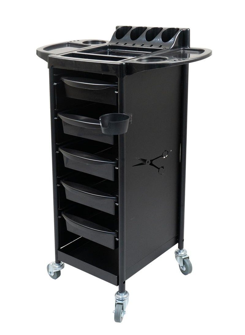 Salon Tool Trolley with Tray Beauty Cart for Barber Use Equipment