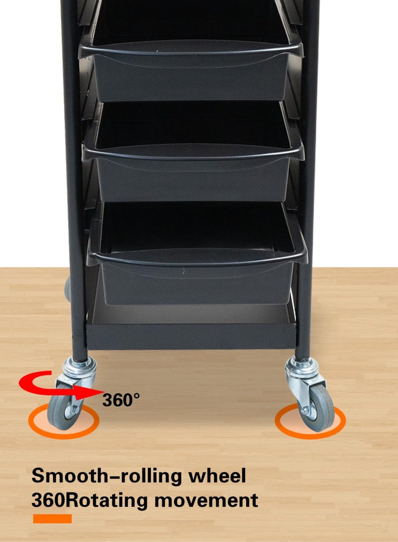 Salon Tool Trolley with Tray Beauty Cart for Barber Use Equipment