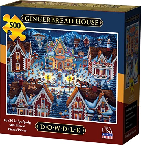 Dowdle Jigsaw Puzzle - Gingerbread House - 500 Piece - Image 1