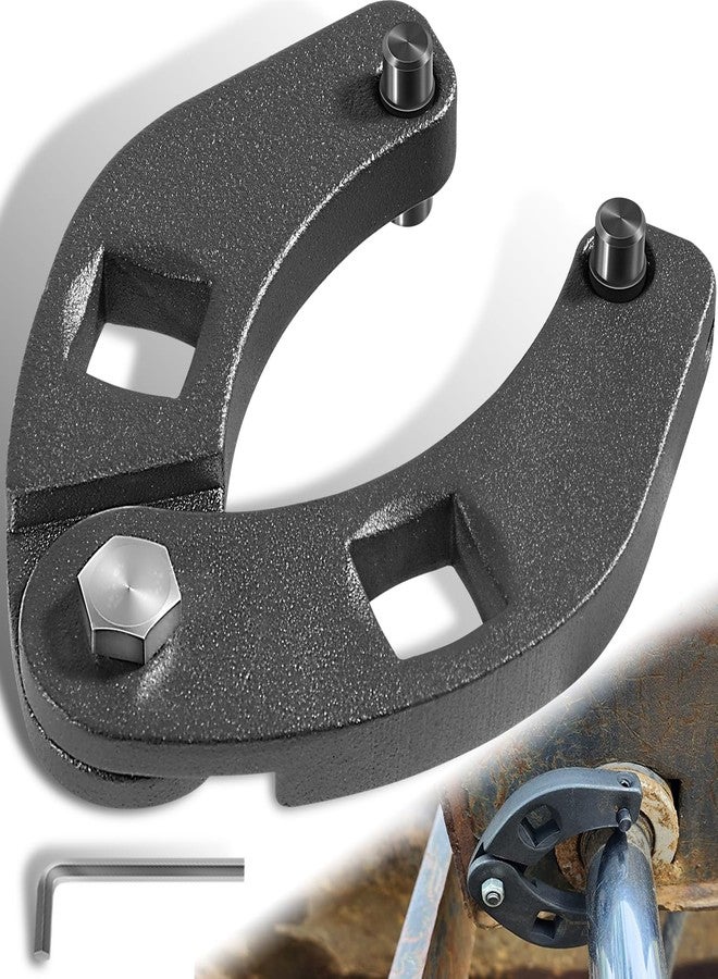 Camoo مفتاح ربط صامولة الغدة القابل للتعديل من كامو 7463، مفتاح ربط أسطوانة هيدروليكية قابل للتعديل، لإزالة الأسطوانات الهيدروليكية، مع دبوس 7/32، 1/4 بوصة، مناسب لمعدات المزرعة والبناء - Image 1