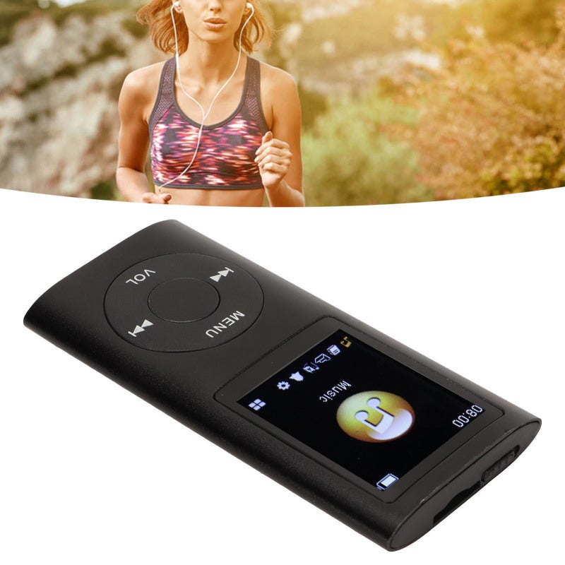 شغل MP3: ذاكرة قابلة للتوسيع 64 جيجابايت، جودة صوت خالية من الخسائر - مشغل موسيكي سهل الاستخدام مع عمر بطارية طويل يبلغ 8 ساعات، وبناء من سبائك الألومنيوم عالية الجودة، وشاشة LCD فضية لمحبي الموسيقى الذين يمارسون هوايتهم أثناء التنقل اليومي - Image 1