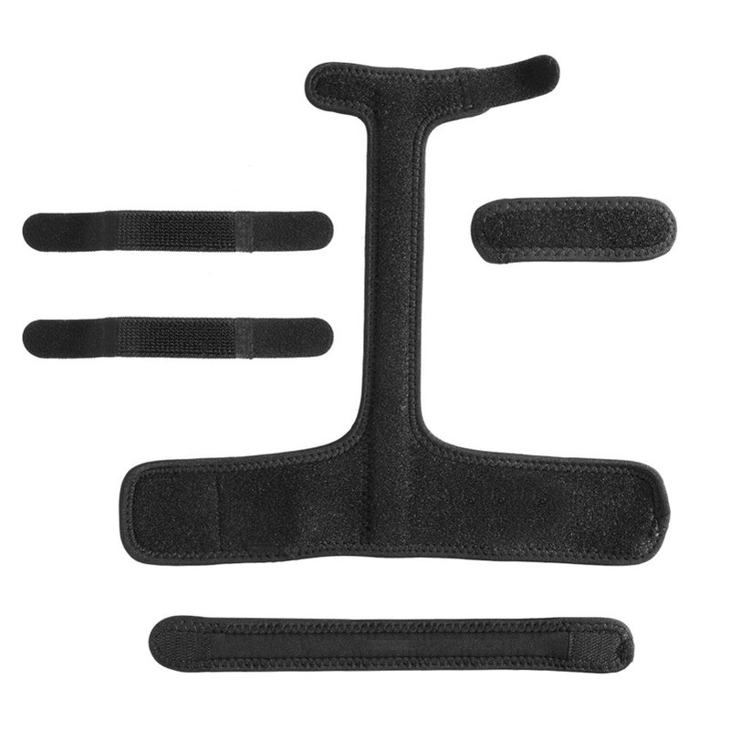 FBA finger guard fracture splint fixed sleeve hammer finger rehabilitation fixator knuckle finger guard black black - Image 1