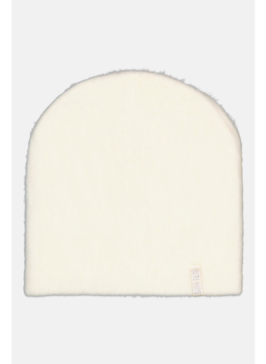 Body Glove Women Brand Logo Beanie Cap, Ivory  - Image 1