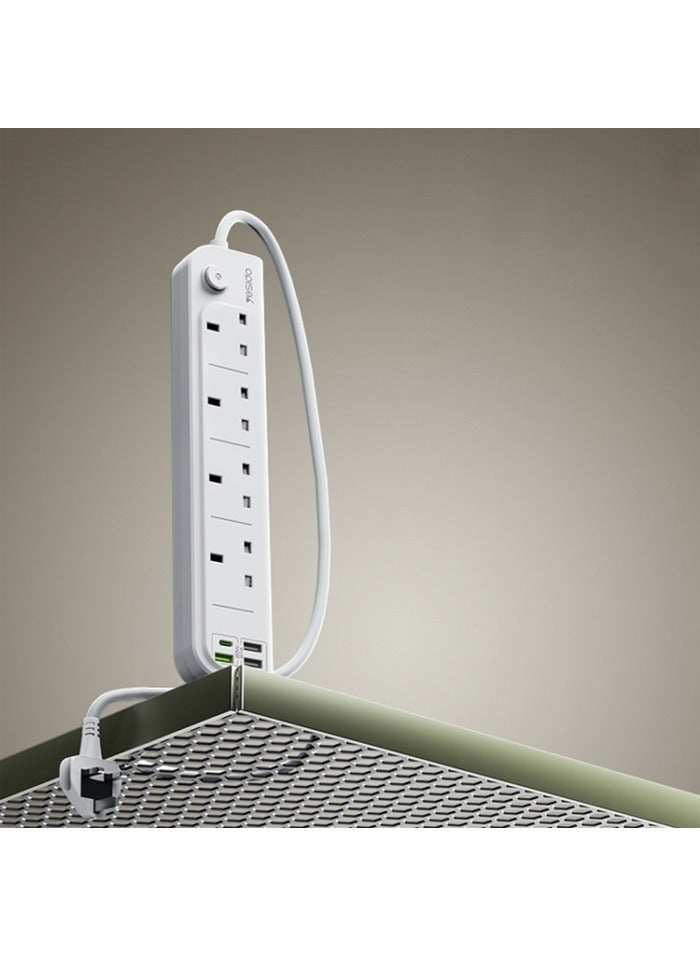 Yesido Yesido MC23 3M Home High Power Fast Charging Socket, UK Plug - White  - Image 3