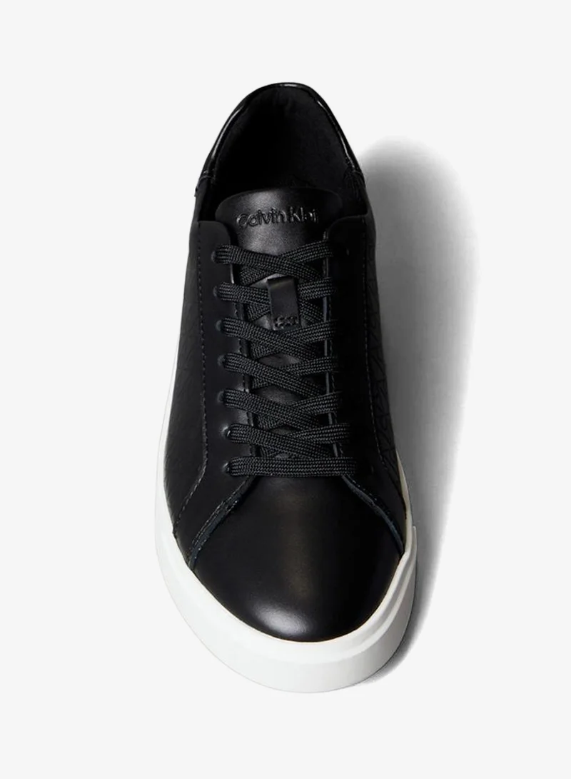 CALVIN KLEIN  Leather Emblem Logo Pattern Trainers for Women | Best Price UAE