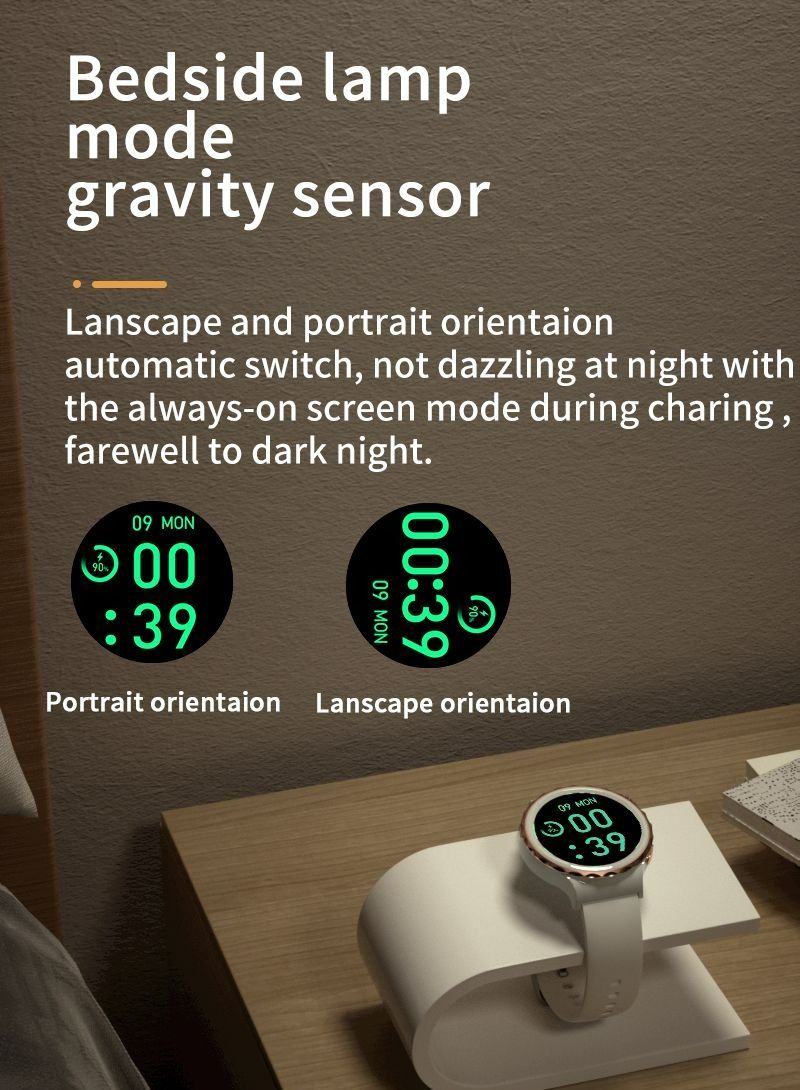 GULFLINK Smart Watch for Android and iOS Phones Compatible with Apple iPhone and Samsung White/Gold - Image 5