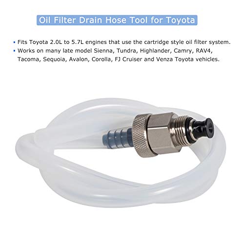 Yoursme Oil Filter Drain Hose Tool for Toyota, Lexus, Scion 2.0L - 5.7L Engines - Image 3