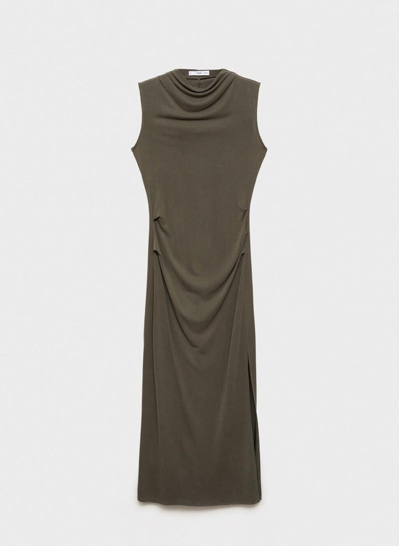 MANGO Sleeveless Column Dress  - Image 5
