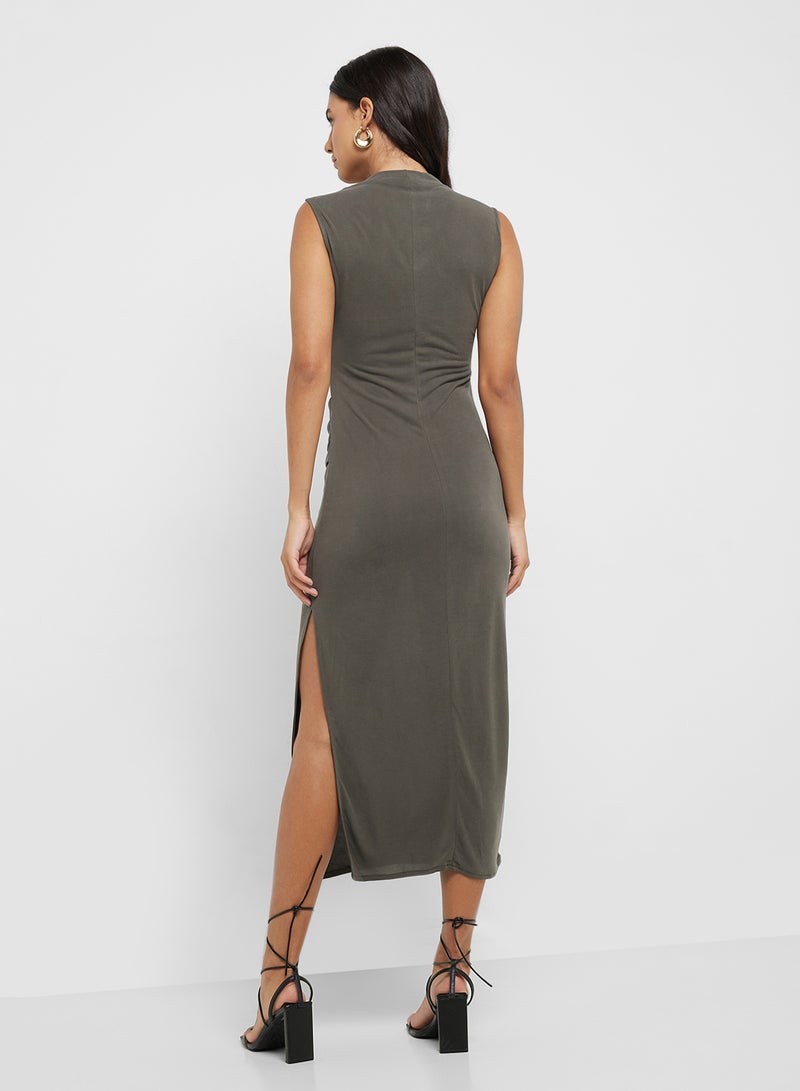 MANGO Sleeveless Column Dress  - Image 2