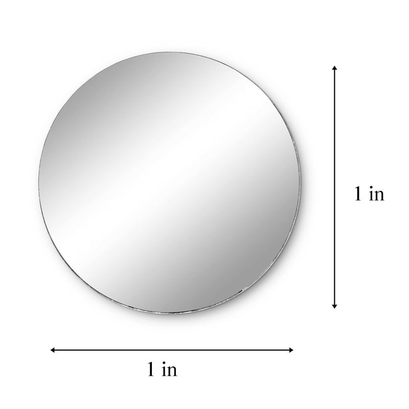 Super Z Outlet Mini 1 Inch Small Round Glass Mirror Circles for Arts & Crafts Projects, Traveling, Framing, Decoration (50 Pieces) - Image 5