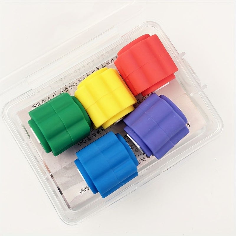 5Pcs Traditional Throwing Game Props Grabbing Stone Game Picking Up Stone Game Hand Eye Coordination Exercise Set Five Different Colors - Image 4