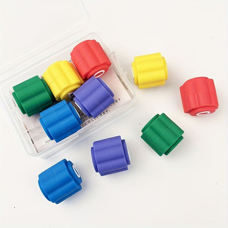 5Pcs Traditional Throwing Game Props Grabbing Stone Game Picking Up Stone Game Hand Eye Coordination Exercise Set Five Different Colors - Image 1