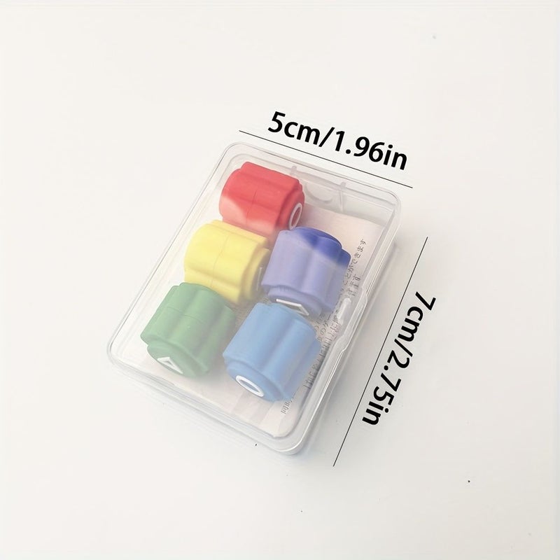 5Pcs Traditional Throwing Game Props Grabbing Stone Game Picking Up Stone Game Hand Eye Coordination Exercise Set Five Different Colors - Image 2