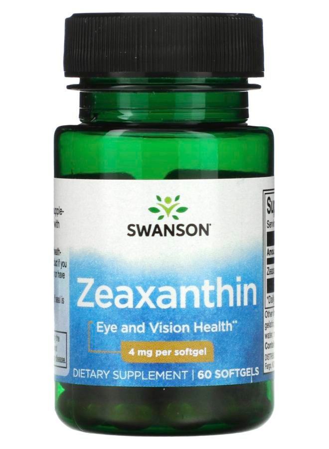 Zeaxanthin 4 mg 60 Softgels