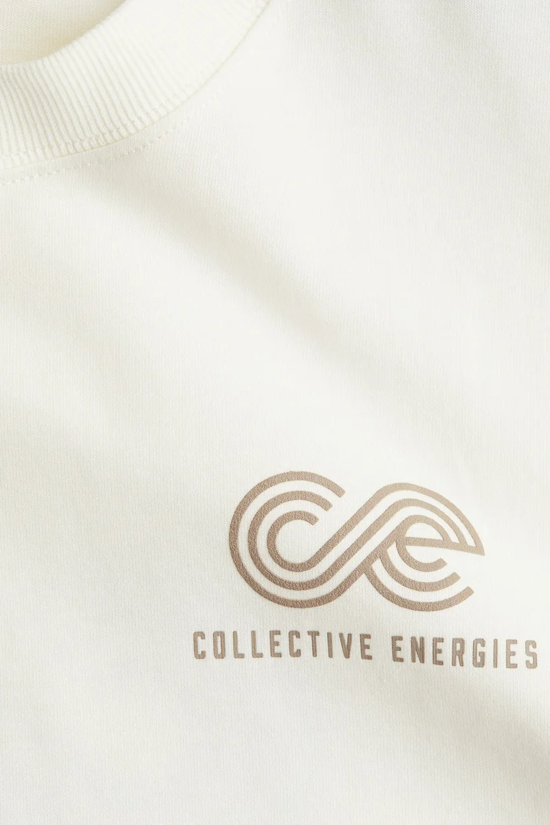 اتش اند ام بلوزة رياضية من الجيرسيه من نسيج دراي موف