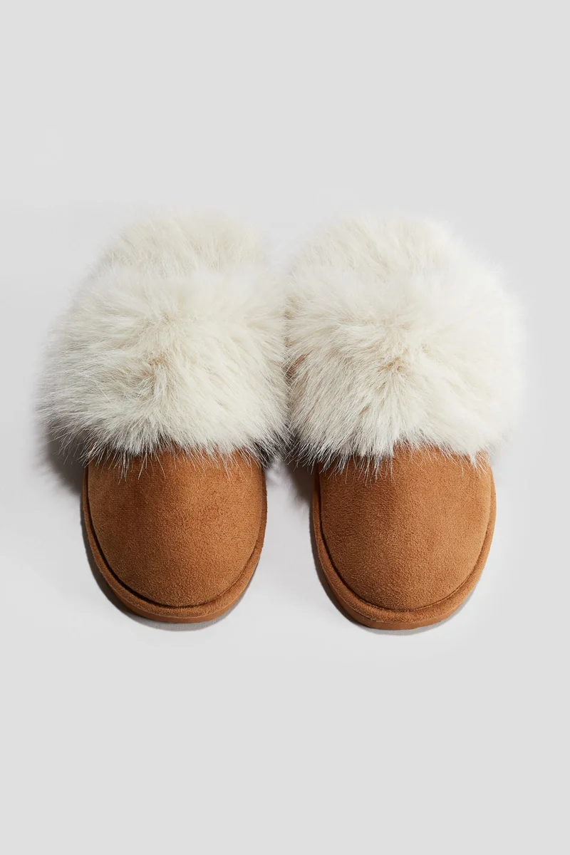 H&M Fluffy-lined slippers