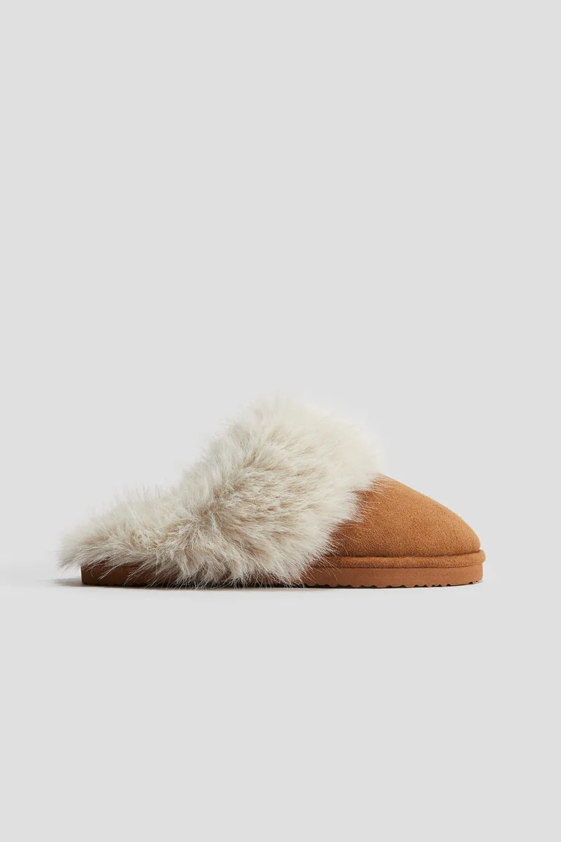 H&M Fluffy-lined slippers
