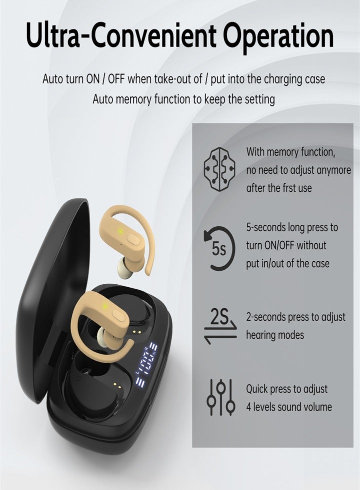 High Quality Sound Hearing Aids with Noise Cancellation, Extra Long Battery Life, Automatic Speech Recognition, Suitable for Seniors, Digital Chip Amplifier, No Screaming Hearing Aids (1 Pair) - Image 4