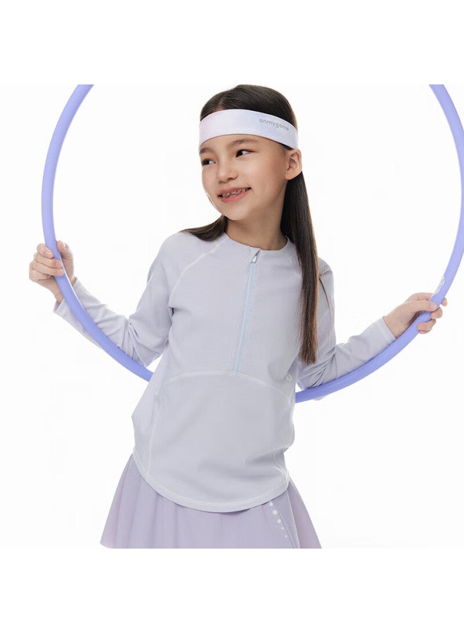Onmygame Girls' Long-sleeve T-shirt, Spring And Autumn Style, Children's Undershirt, Antibacterial, Shihei, 140 - Image 3