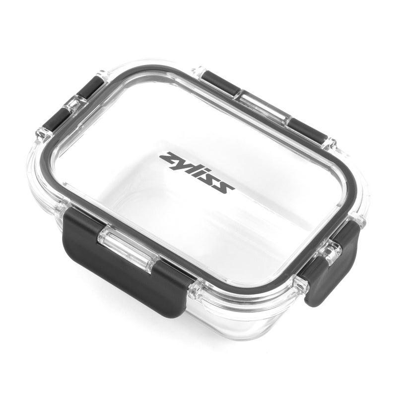 Zyliss Glass Food Storage Container 12.5oz, Shatter Resistant Borosilicate Glass, Airtight Leakproof Tritan Lid, BPA Free, Microwave, Freezer & Dishwasher Safe - Image 1