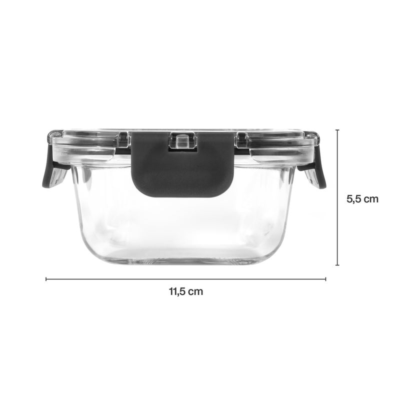 Zyliss Glass Food Storage Container 12.5oz, Shatter Resistant Borosilicate Glass, Airtight Leakproof Tritan Lid, BPA Free, Microwave, Freezer & Dishwasher Safe - Image 3