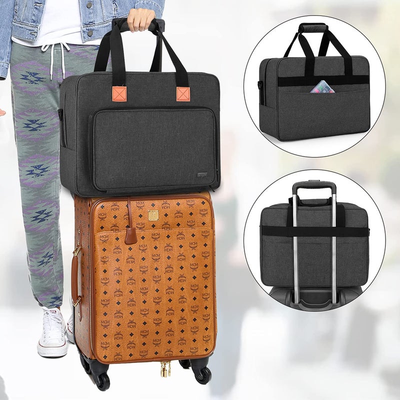 LUXJA Sewing Machine Bag, Portable Tote Bag Compatible with Most Singer, Brother Sewing Machines and Extra Sewing Accessories, Black - Image 4