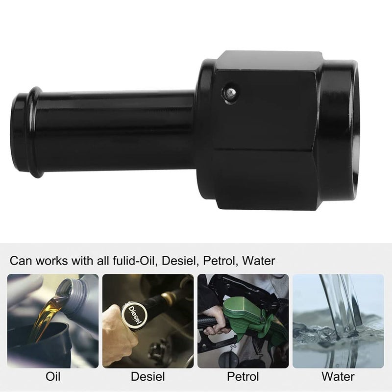 CNRAQR 6AN Female to 38 Barb Straight Swivel Fitting Adapter Aluminum Black 4Pcs - Image 4